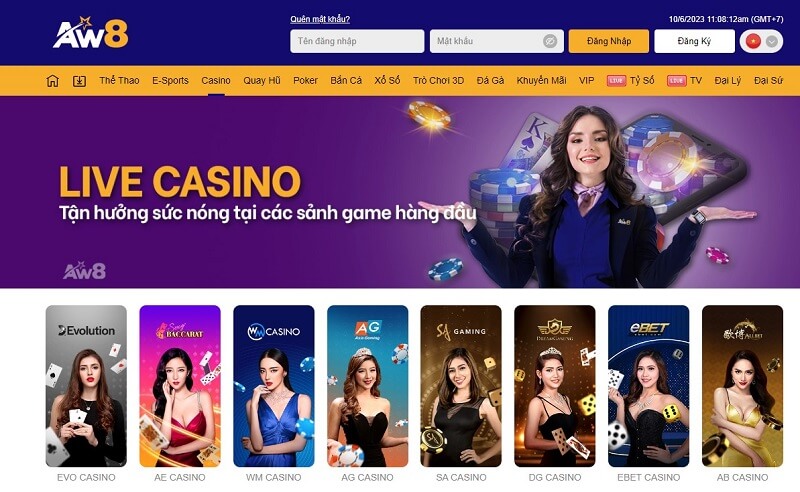 AW8 - Nhà cái Casino uy tín số 1 Việt Nam